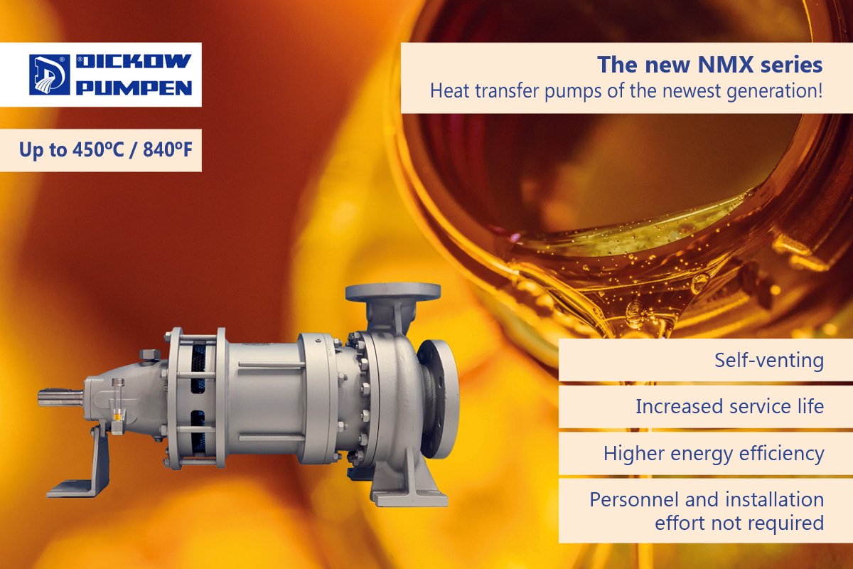 NEW DICKOW NMX PUMP FOR THERMAL OIL APPLICATIONS